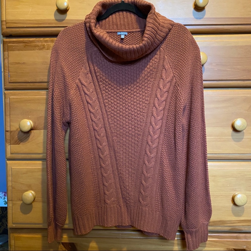 Charlotte Russe Cowl Neck Chunky Knit Sweater XL